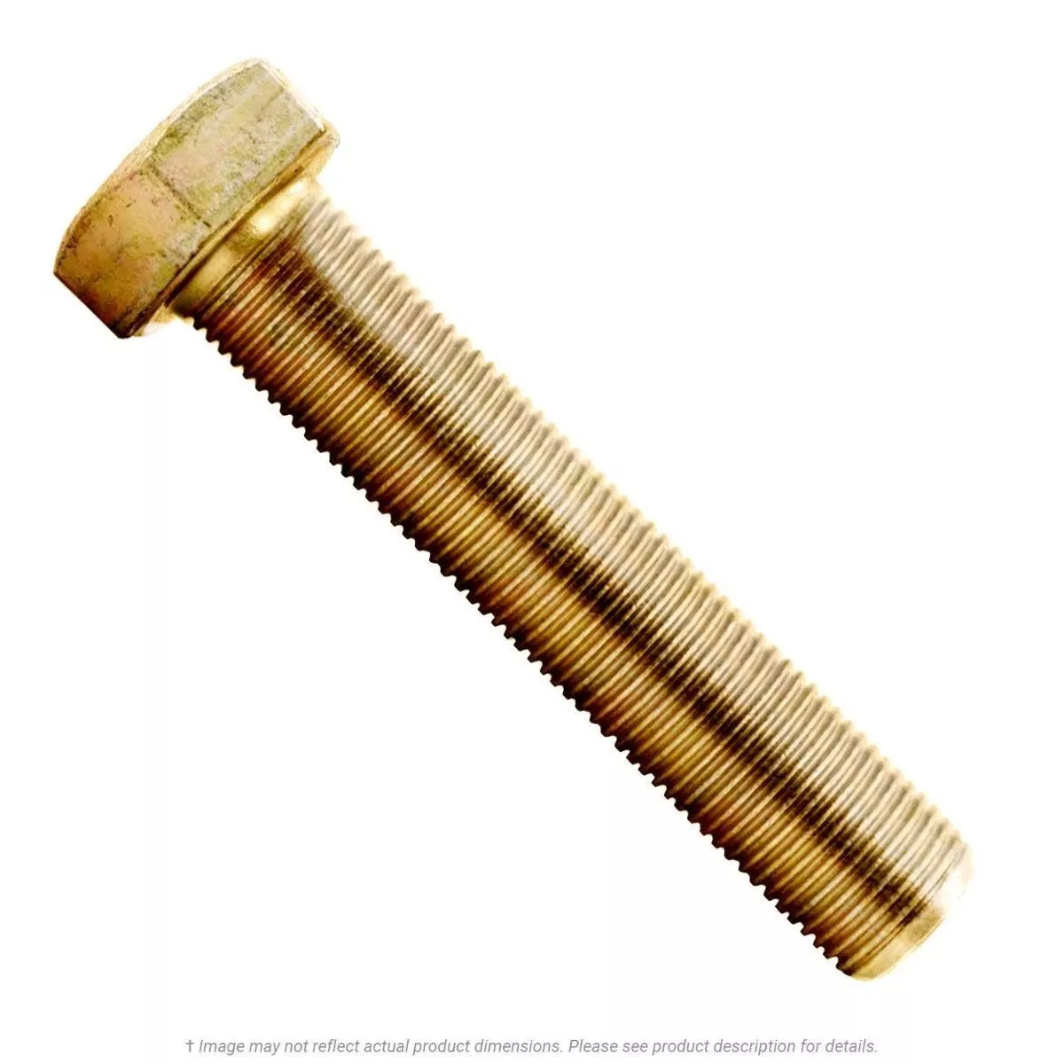 1/2″-13 x 1-1/2″ Yellow Zinc Hex Head Cap Screw Grade 8
