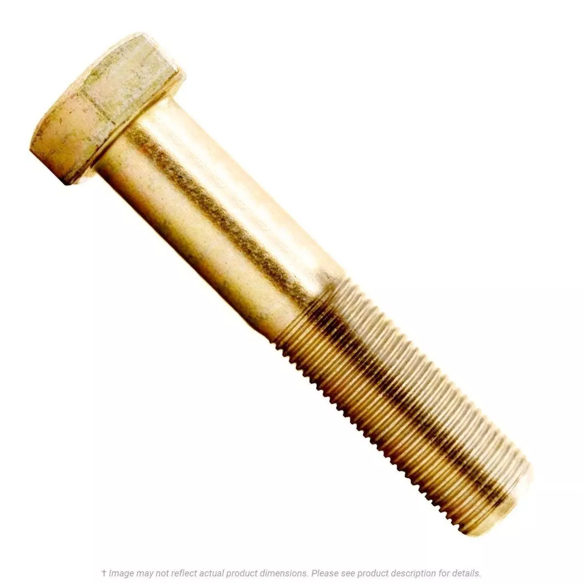 1/2″-13 x 5″ Yellow Zinc Hex Head Cap Screw Grade 8