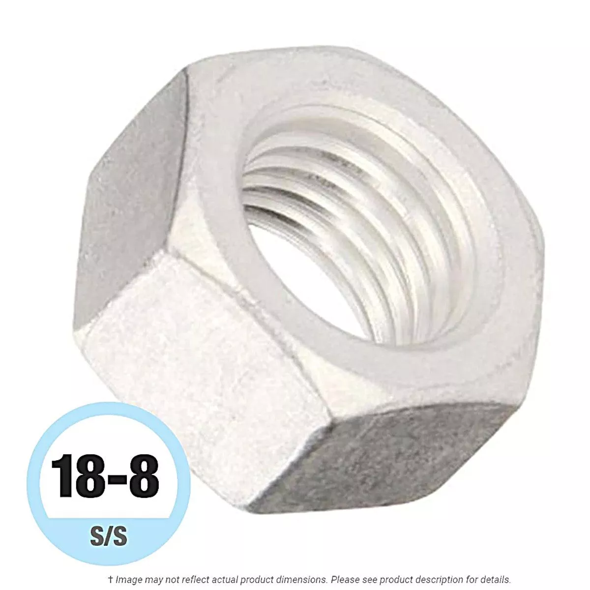 1/4″-20 Stainless Steel Finish Hex Nut 18-8