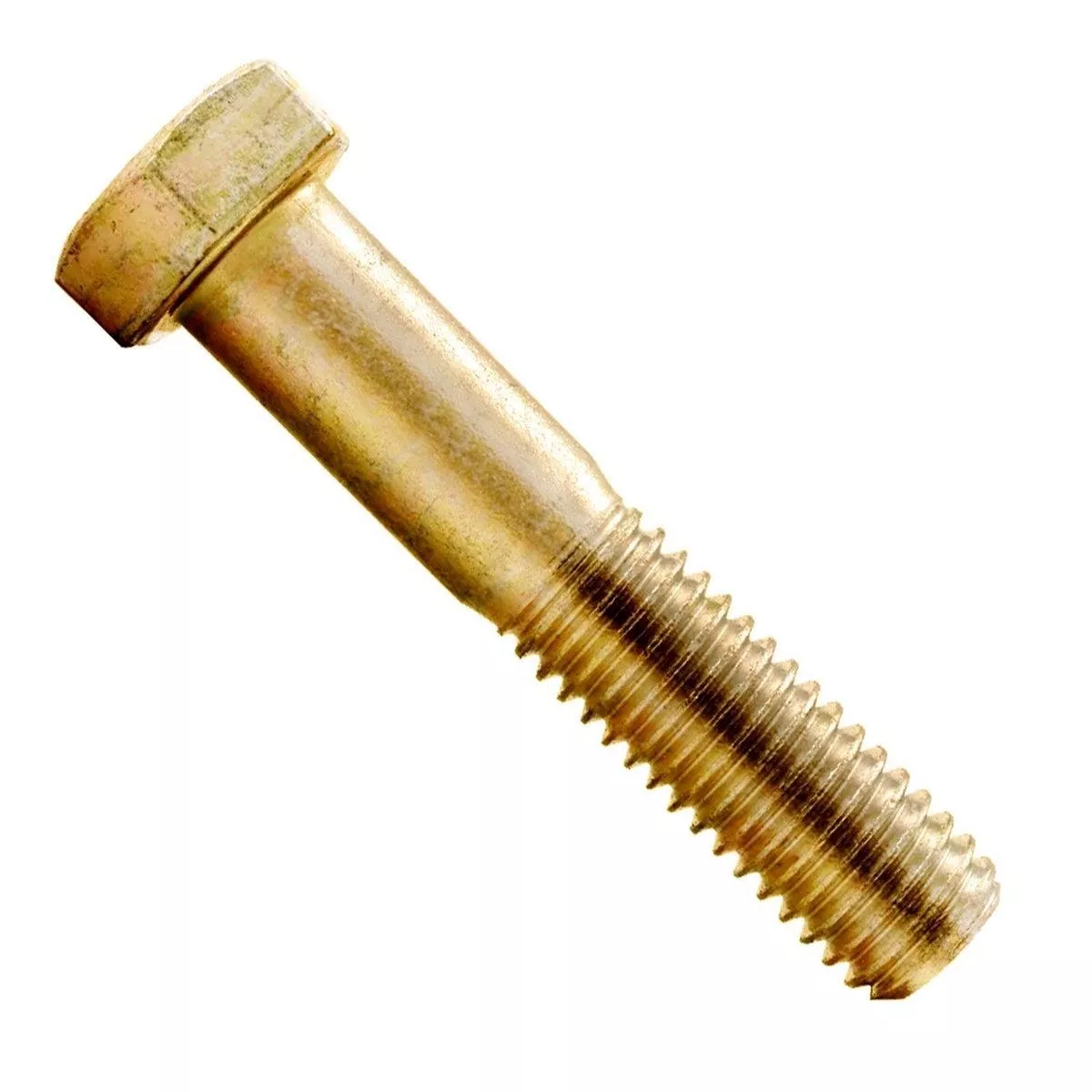 1/4″-20 x 2″ Yellow Zinc Hex Head Cap Screw Grade 8