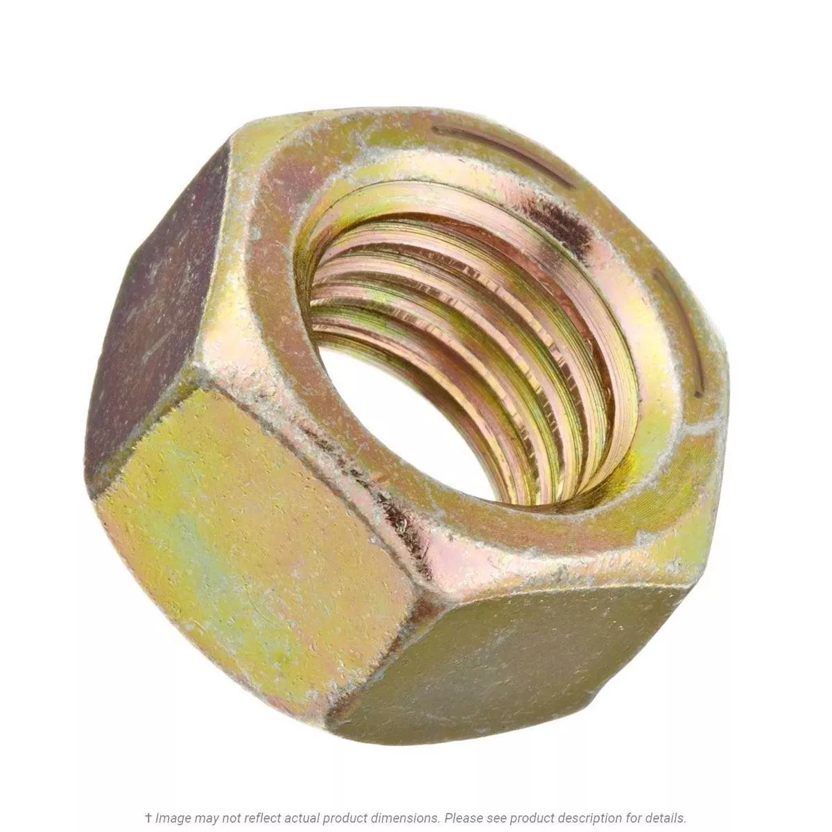1/4″-20 Yellow Zinc Finish Hex Nut Grade 8