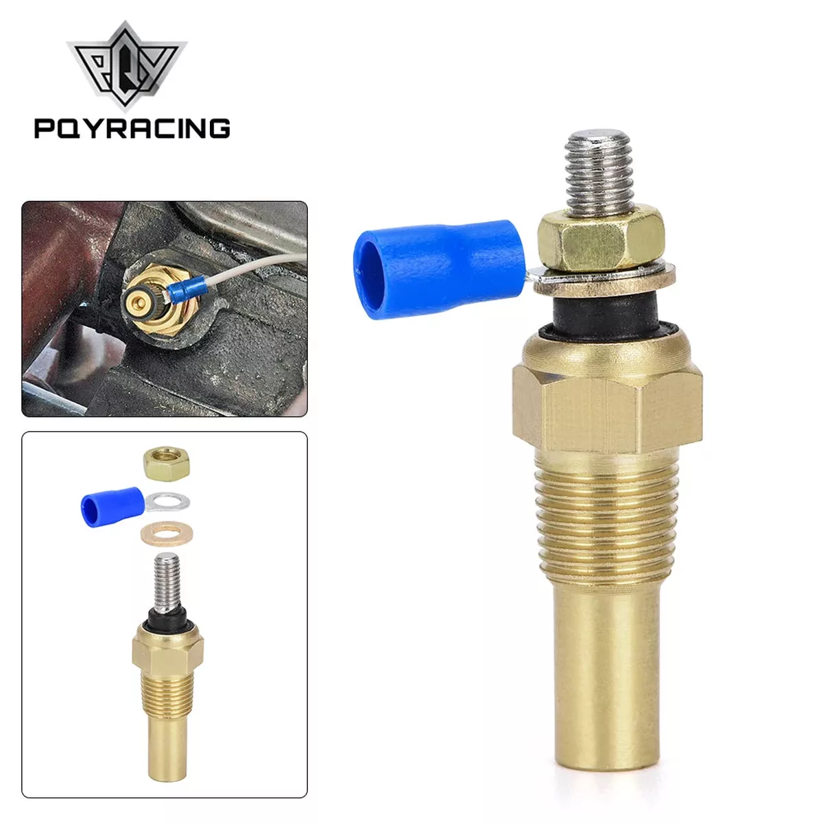 1/8 NPT Temperature Sensor for Water and Oil, Electric Sender Gauge