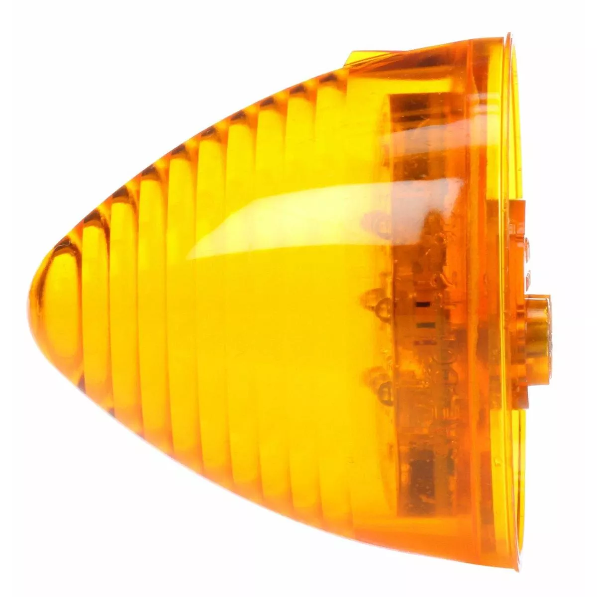 10 Series, LED, Yellow Beehive, 8 Diode, Marker / Clearance Light, P2, PL-10, 12V