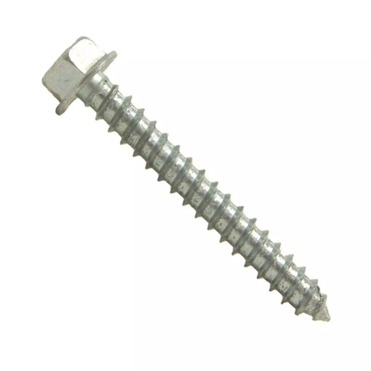 #14 x 1-1/2″ Zinc Plated Hex Washer Head Sheet Metal Screw