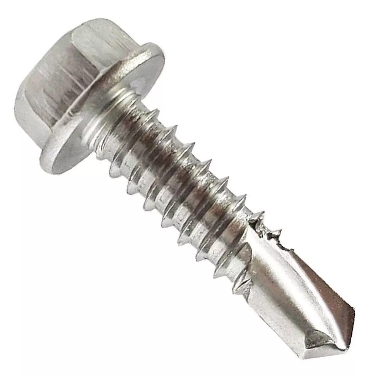 #14 x 3/4″ Stainless Steel Hex Washer Head Tek Screw 410