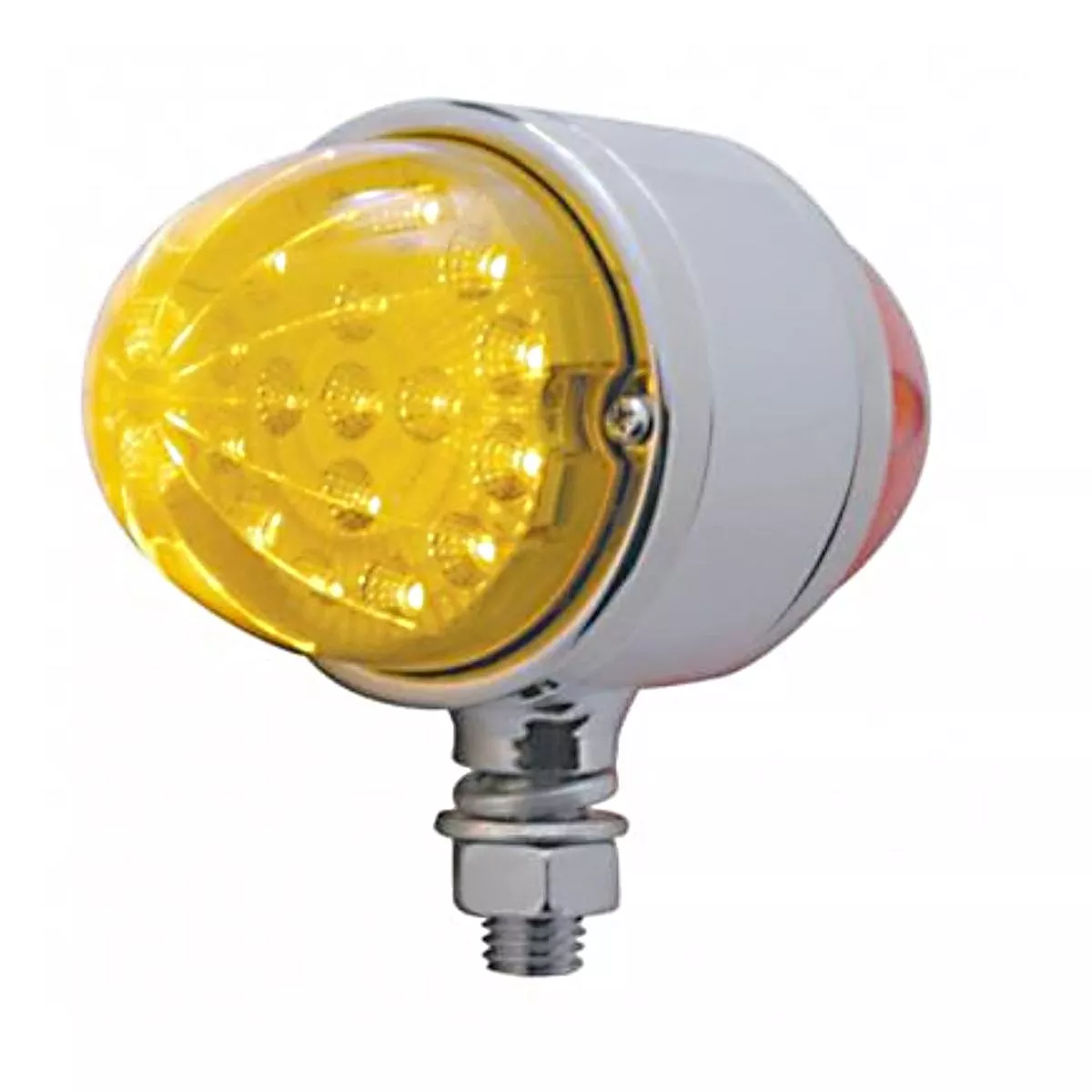 17 LED Dual Function Reflector Double Face Light – Amber/Red LED & Amber/Red Lens