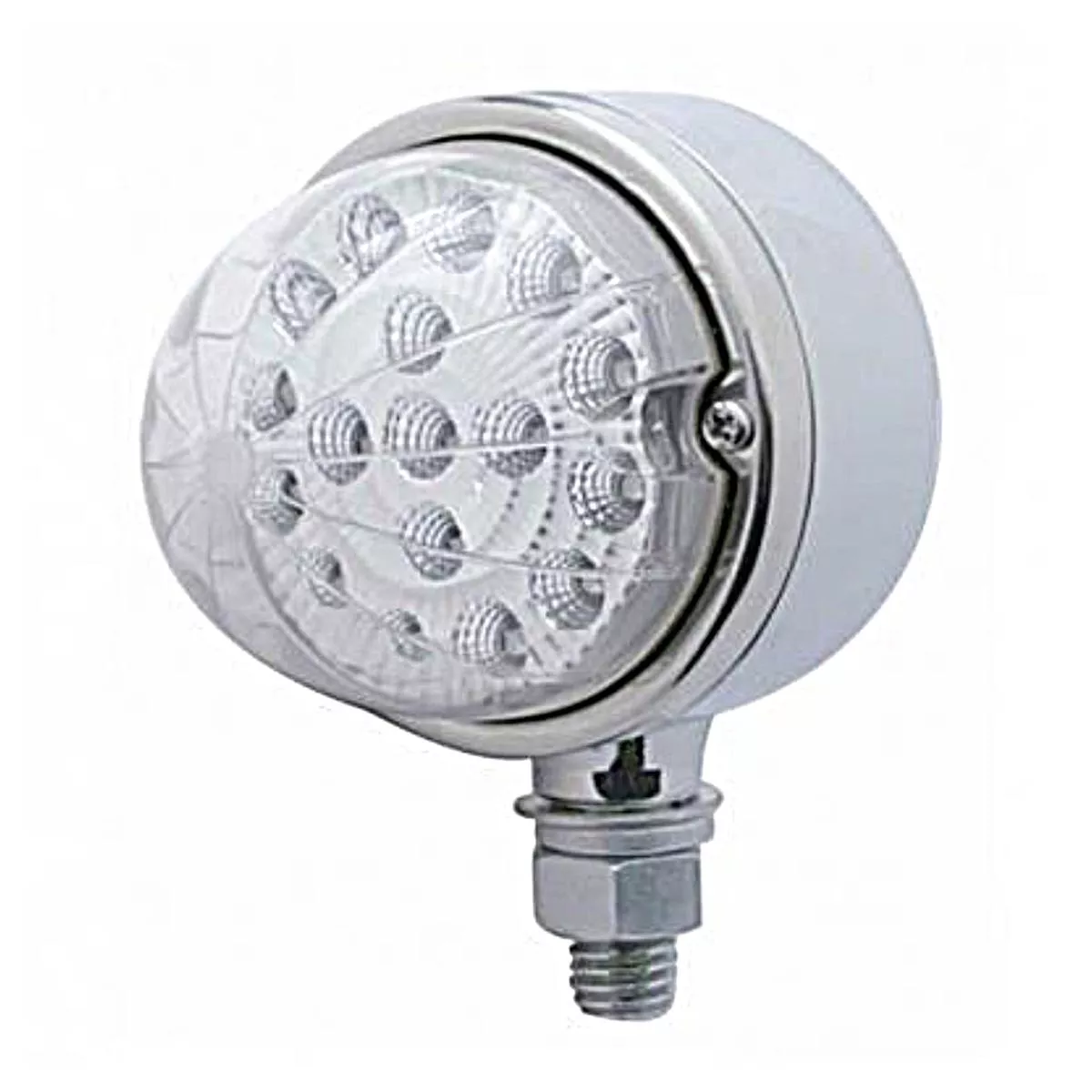 17 LED Dual Function Reflector Single Face Light – Amber LED/Clear Lens