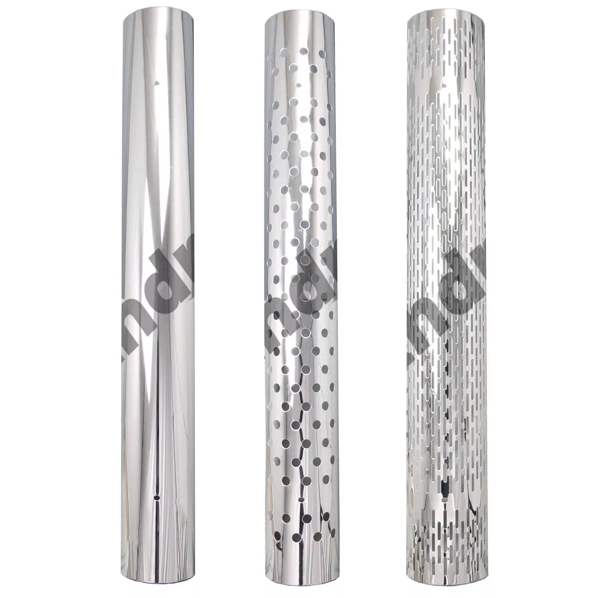 304 Stainless Steel 180 Degree Pipe Heat Shield – Round, Vertical or No Holes (No Mounting Brackets)