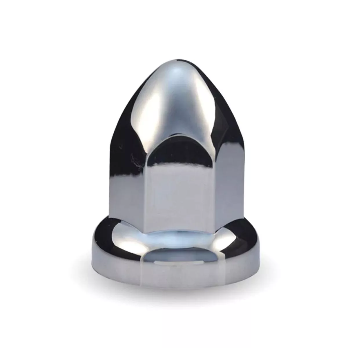 33mm Chrome ABS Plastic Push-On Nut Covers with Flange