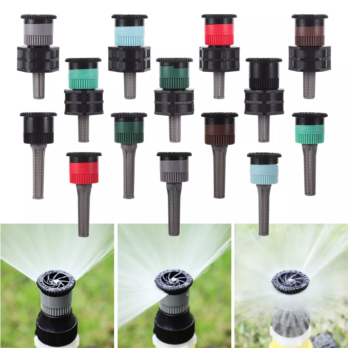 360 Adjustable Popup Watering Sprinkler Nozzle for Efficient Garden Irrigation