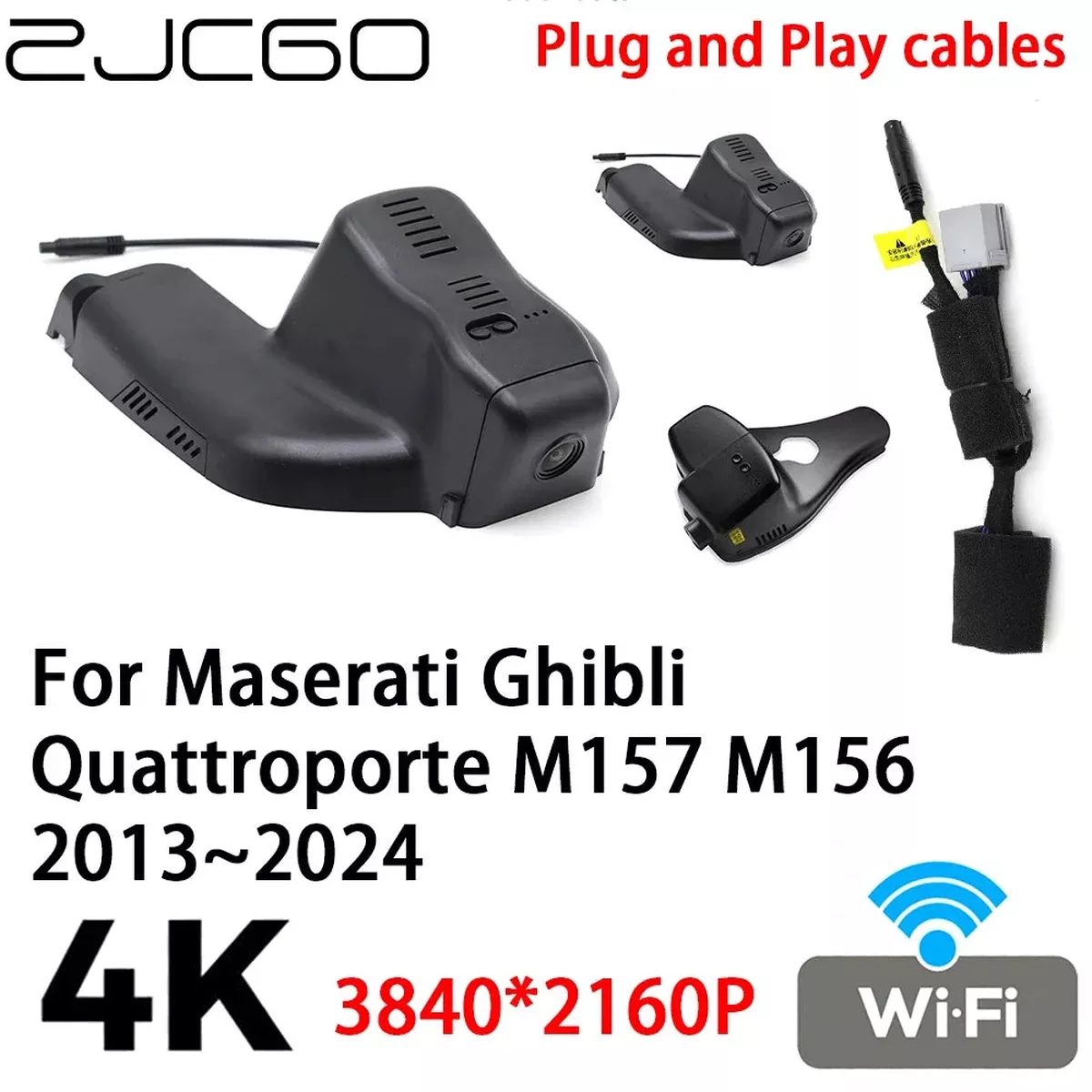 4K Car Dash Cam DVR for Maserati Ghibli M157, Quattroporte M156