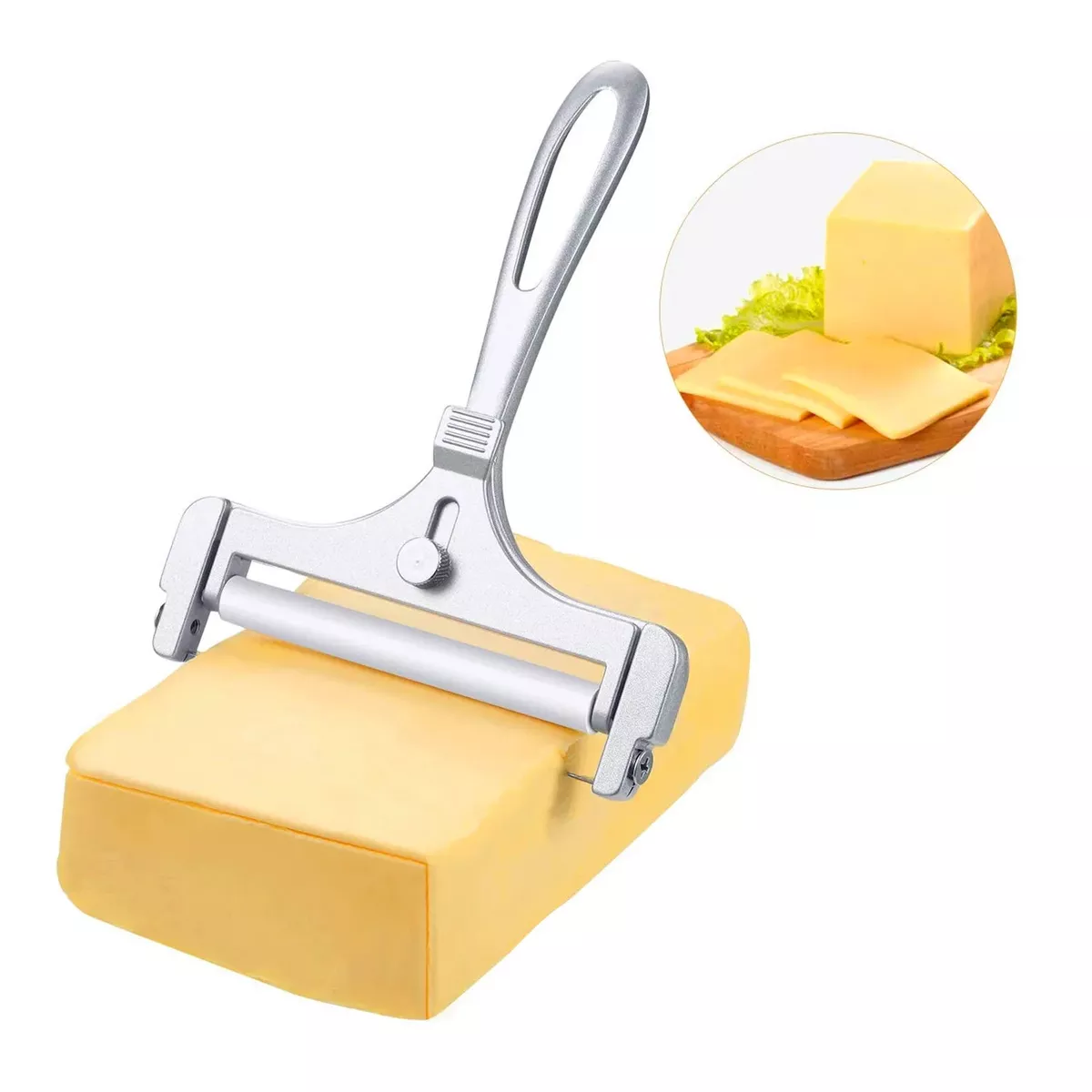 Adjustable Aluminium Alloy Cheese Slicer with Stainless Steel Wire