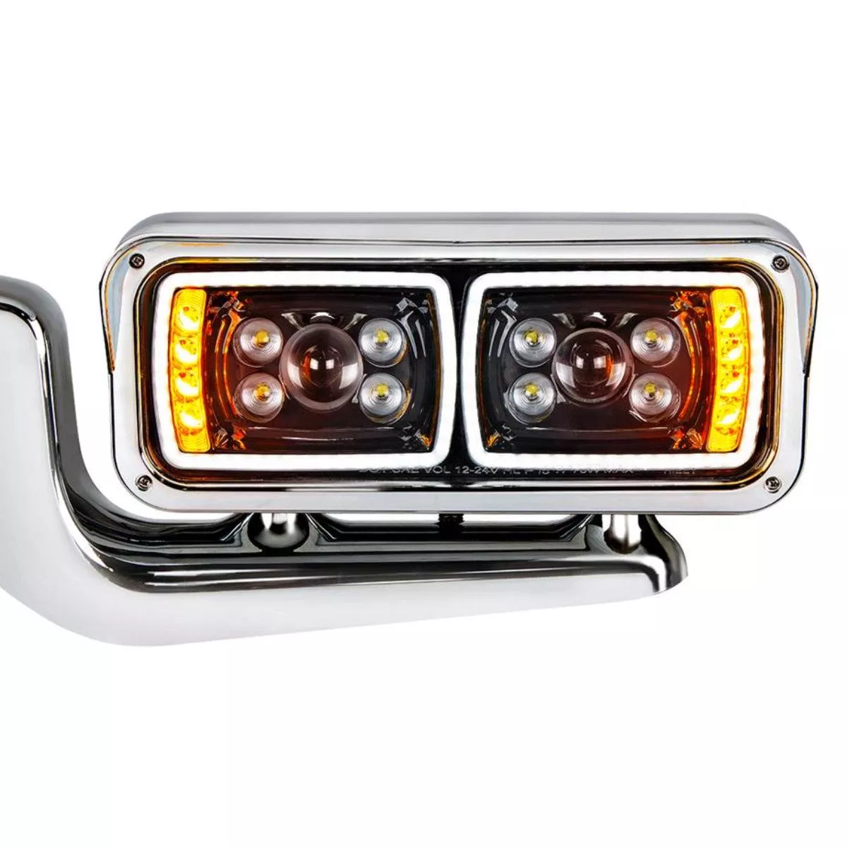 “Blackout” Projection Headlight Assembly w/ Mount Arm