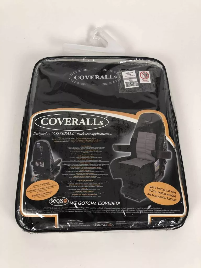 COVERALLs Seat Cover- Black