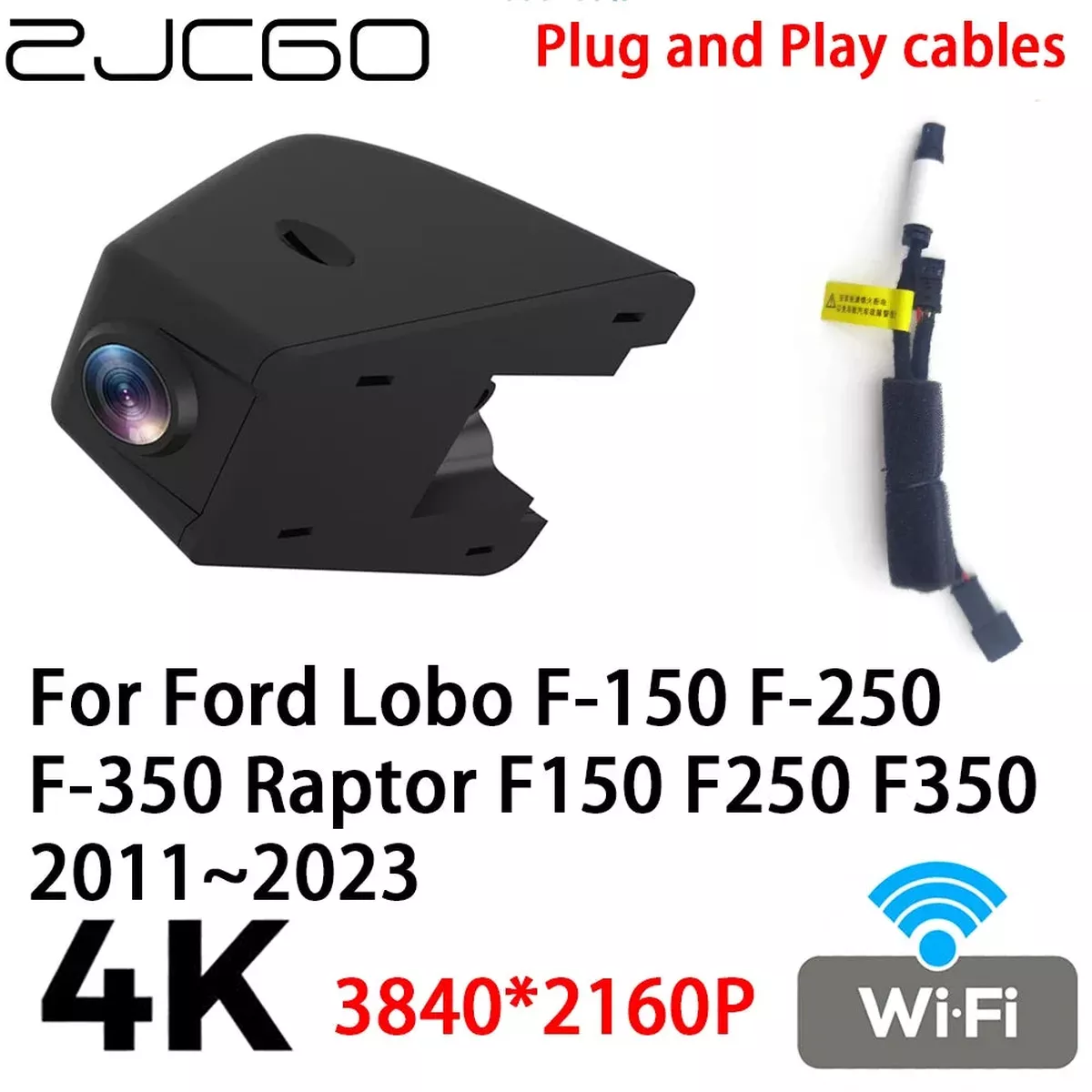 Dash Cam 4K 2160P DVR for Ford Lobo F-150 F-250 F-350 Raptor