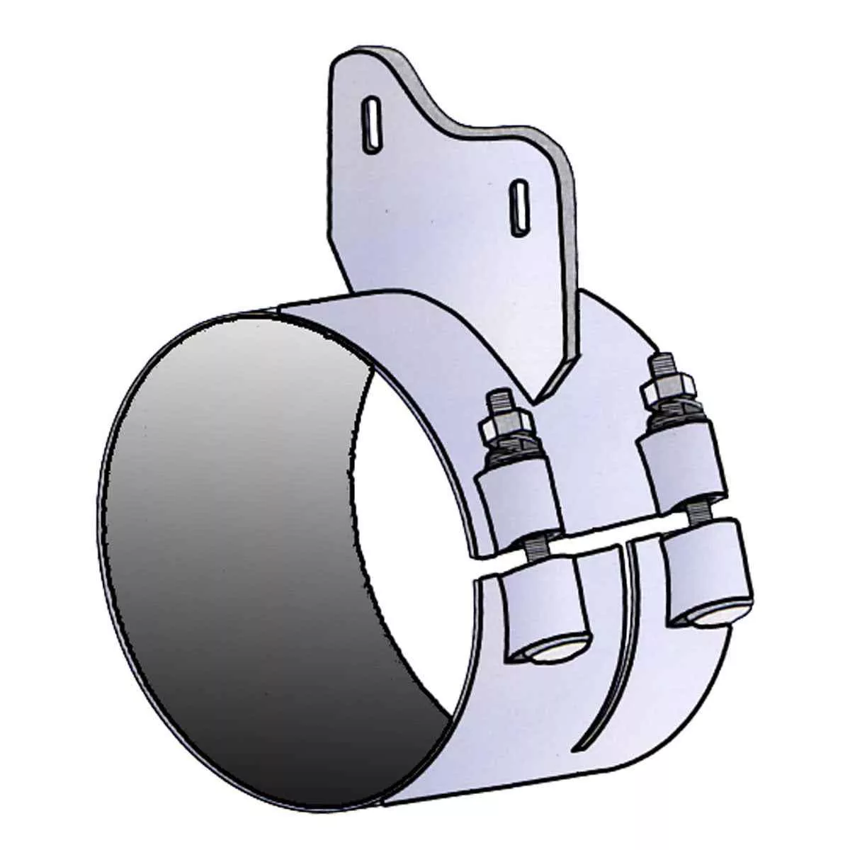 DynaFlex Western Star Heritage Butt Joint Exhaust Mounting Clamps