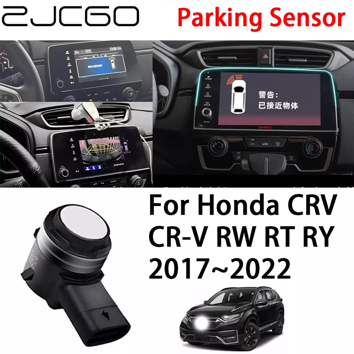 Front and Rear Parking Sensor System with Buzzer for Honda CR-V 2017-2022