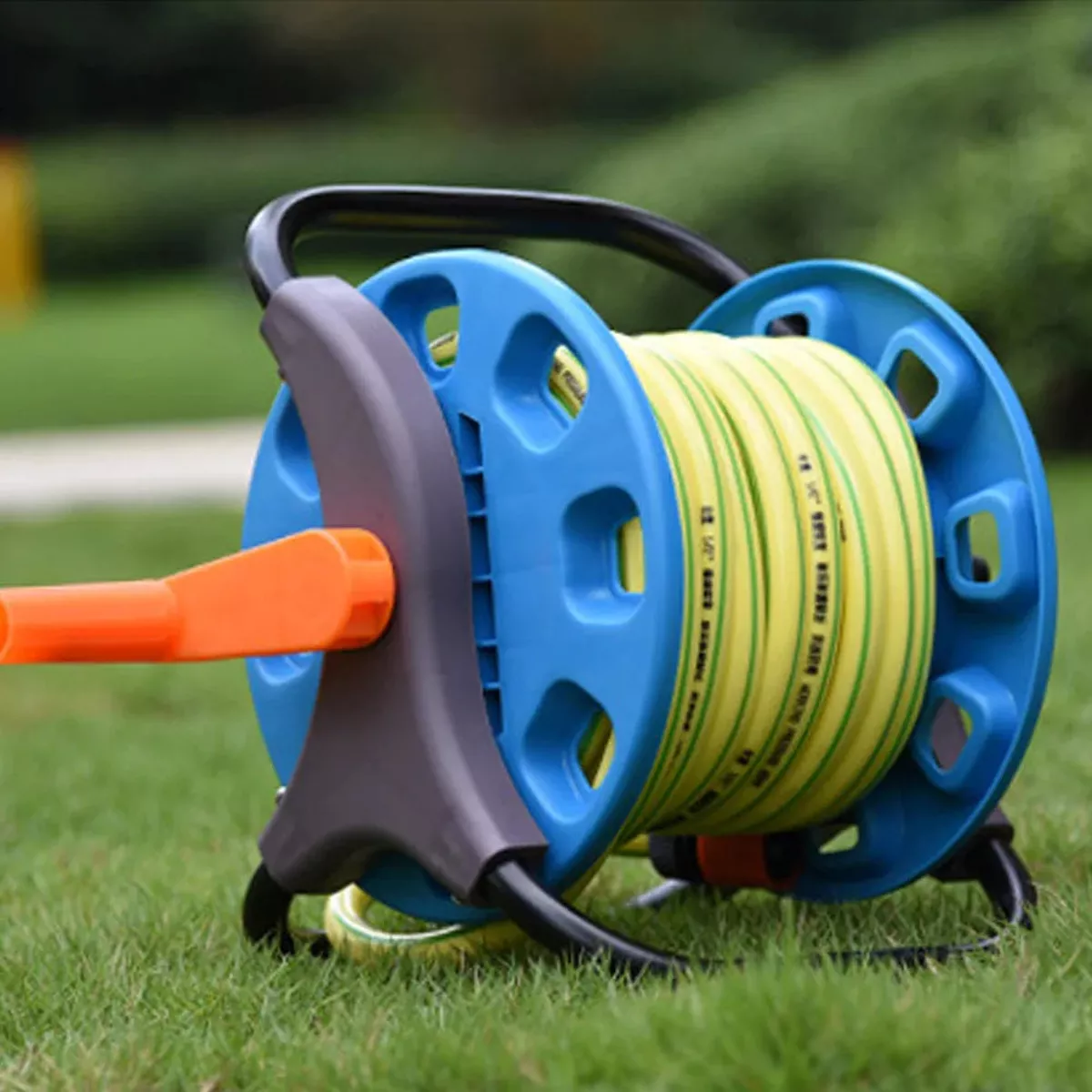Garden Water Pipe Reel Cart Portable Hose Reel Organizer