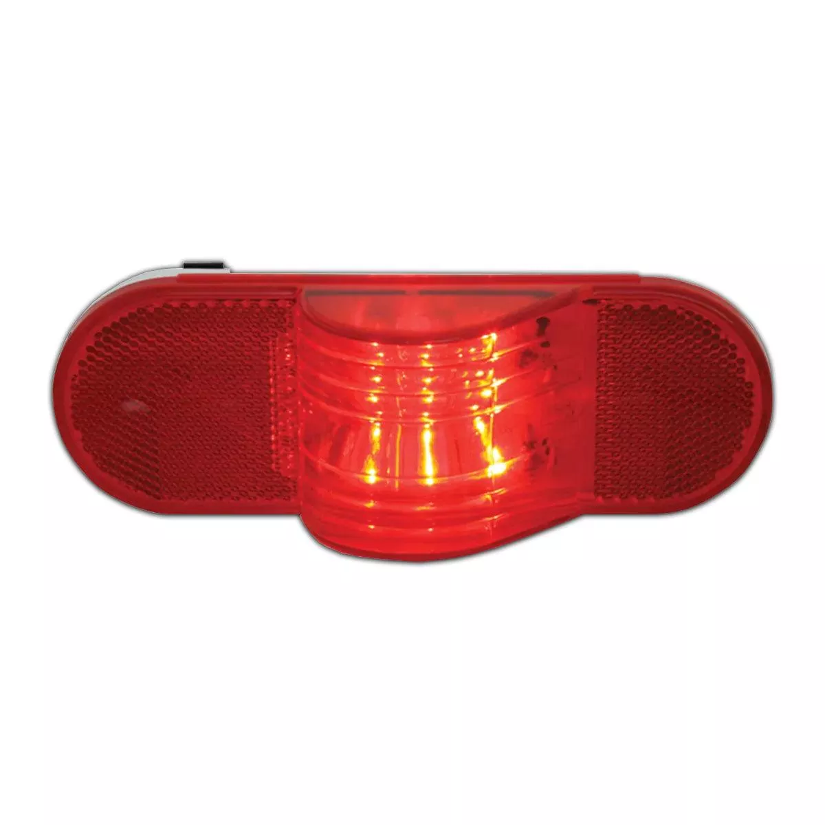 Grand General – Oval Side Marker & Turn LED Light with Reflector (Red/Red)