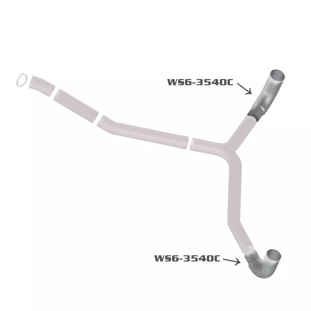 Grand Rock – Western Star 90-degree Chrome Elbow (23529-3540)