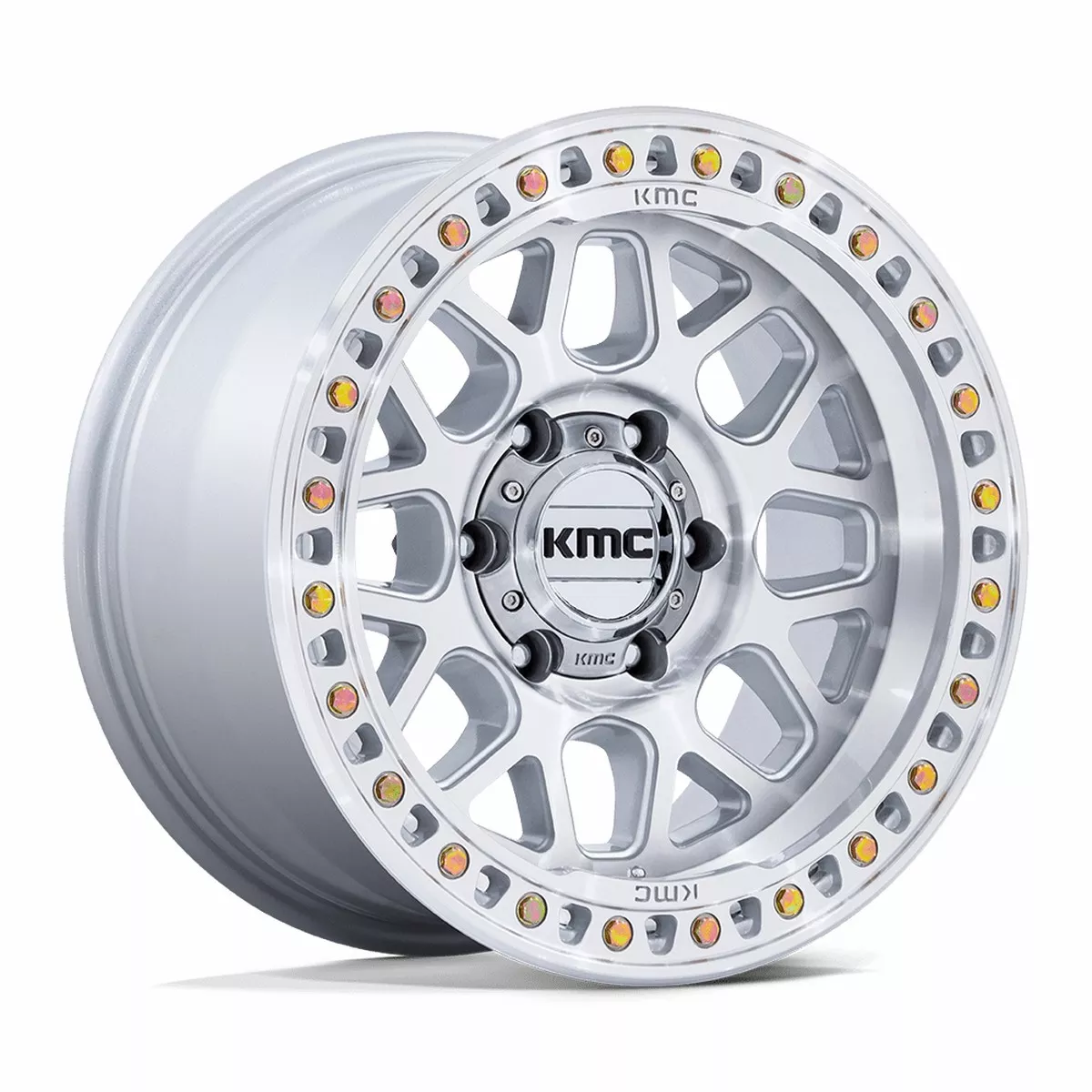 KMC Km549 Grs 20×9 5×127 18 71.5 Gloss Silver Machined Face