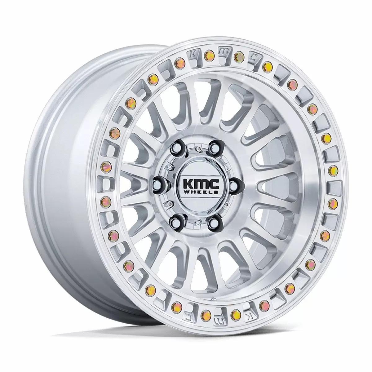 KMC Km552 Ims 18×9 6×114.3 18 66.06 Gloss Silver Machined Face
