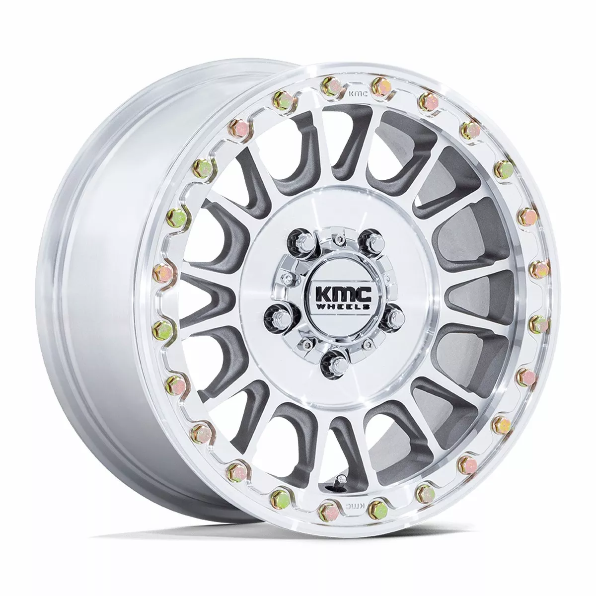 KMC Powersports Ks239 Impact Utv Beadlock 15×7 4×156 38 115.1 Machined