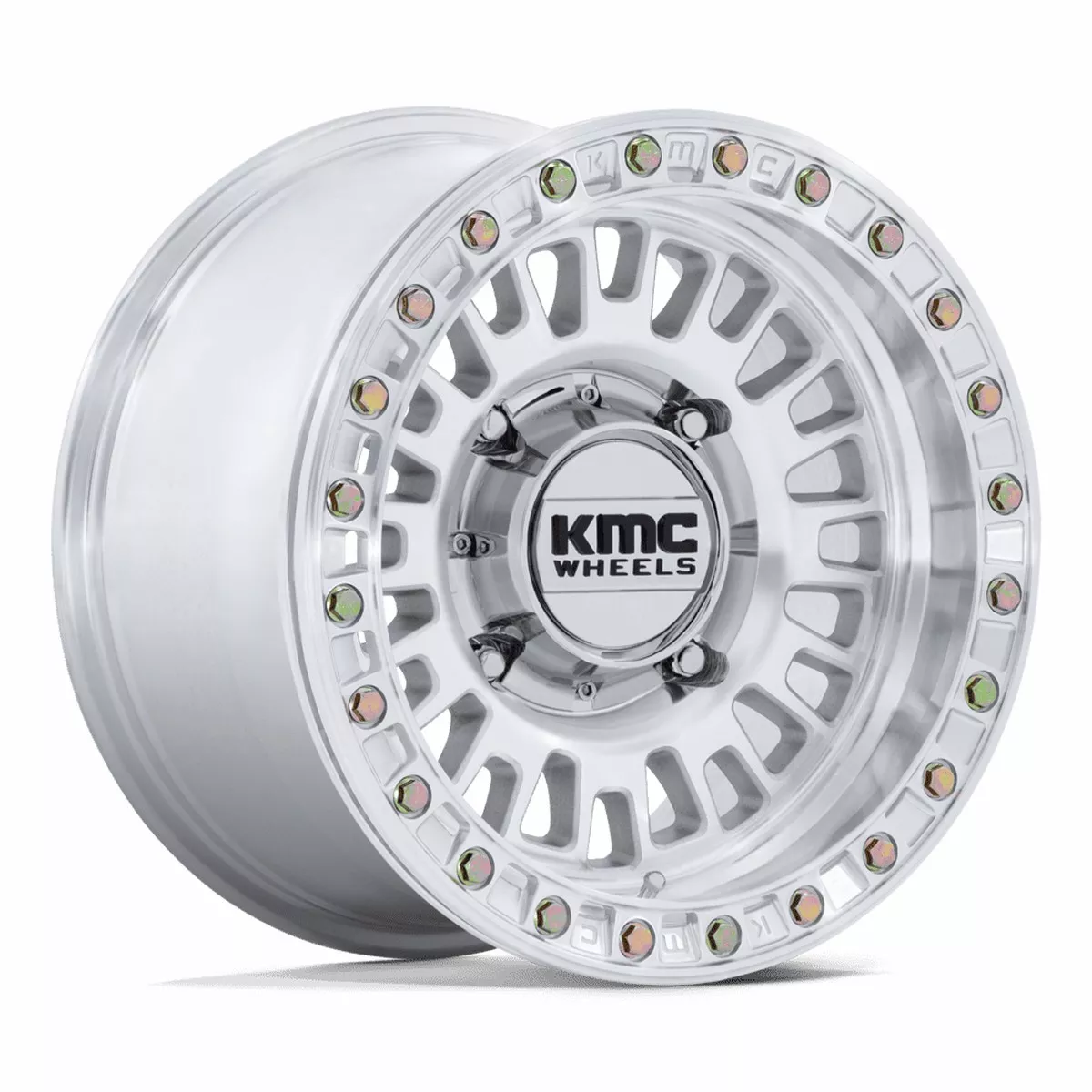 KMC Powersports Ks242 Aztec Utv Beadlock 15×8 4×137 0 96 Machined