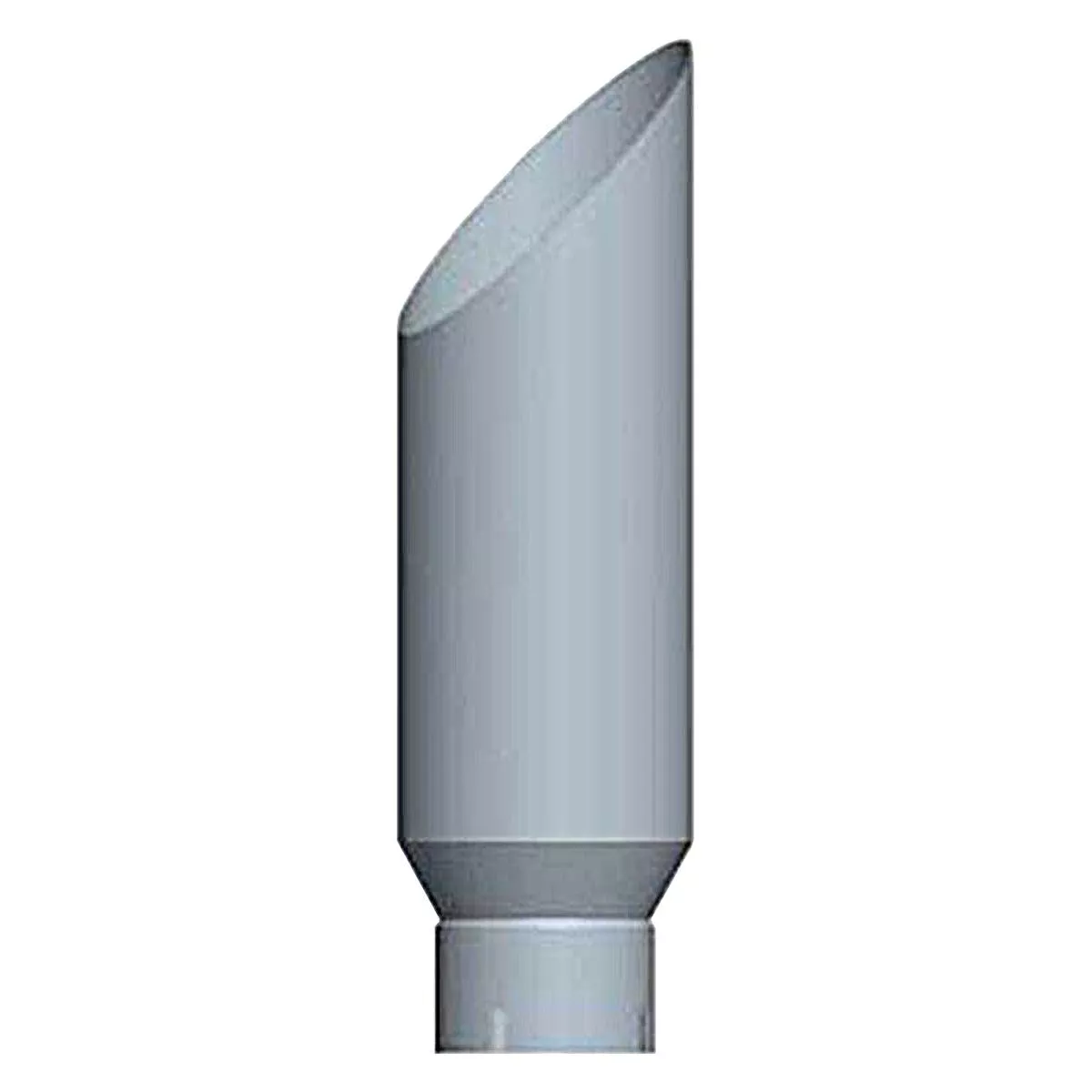 Lincoln Industries – 6″ x 96″ Reduced to 5″ Mitered Belle Chrome Top Exhaust Stack