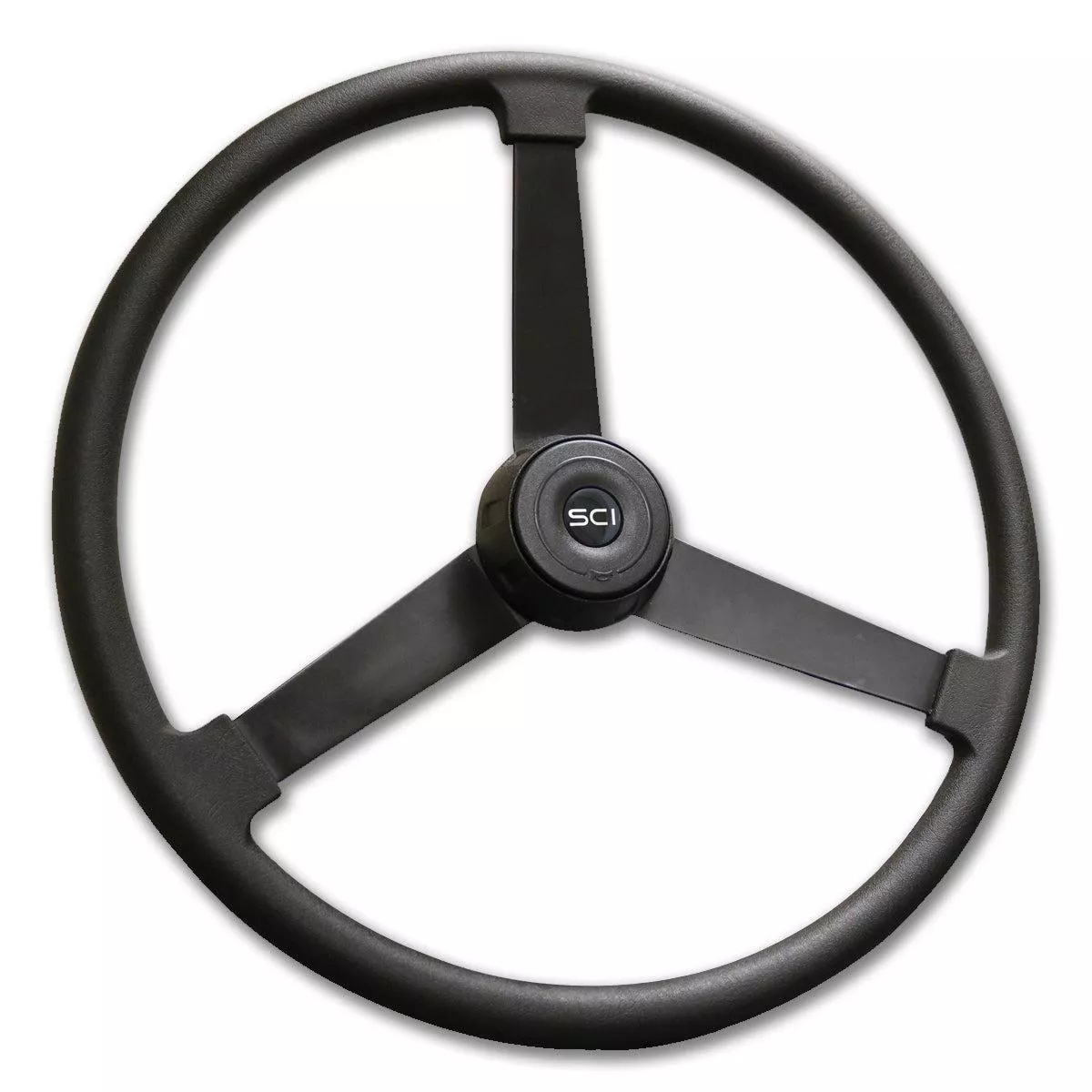 “Mammoth” – 22″ Polyurethane Rim Steering Wheel – Painted Black 3-Spokes