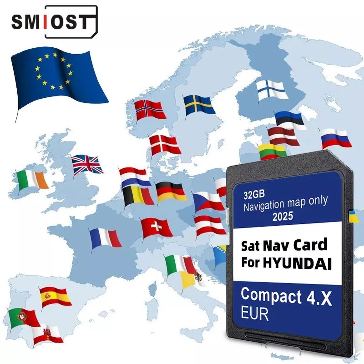Multimedia Compact 4.X Update For Hyundai H350 I40 2025 GEN4 EU Map With Enhanced Navigation Data
