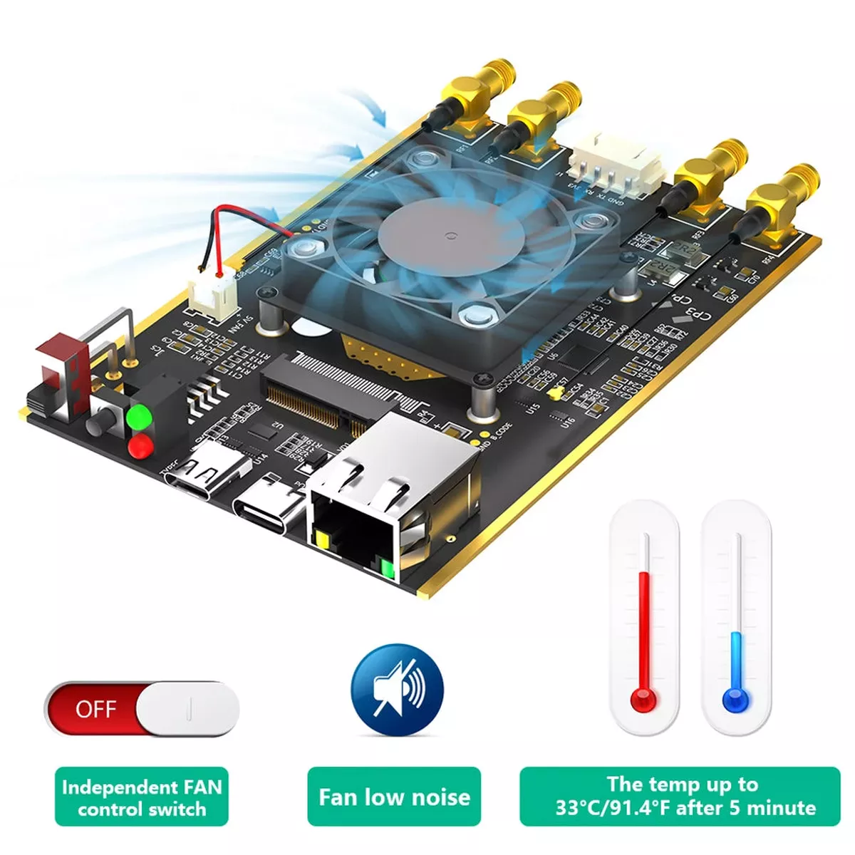 NGFF M.2 To USB 3.0 Adapter With SIM Card Slot LTE Module
