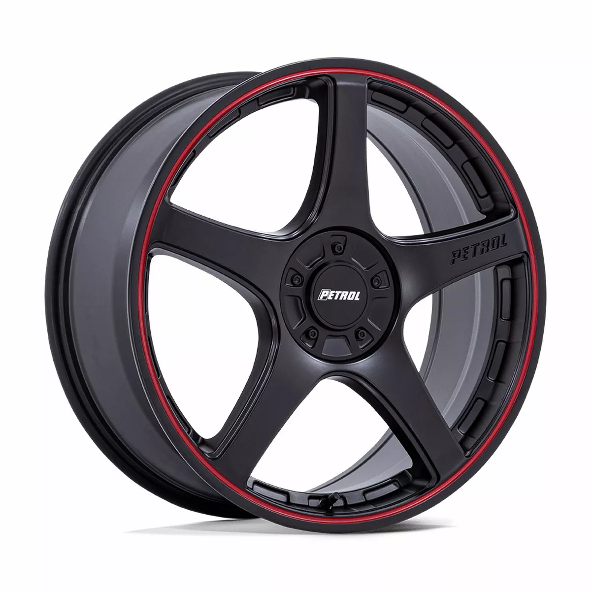 Petrol Pe003 P2e 17×8 5×110 / 5×115 40 72.56 Matte Black Red Lip
