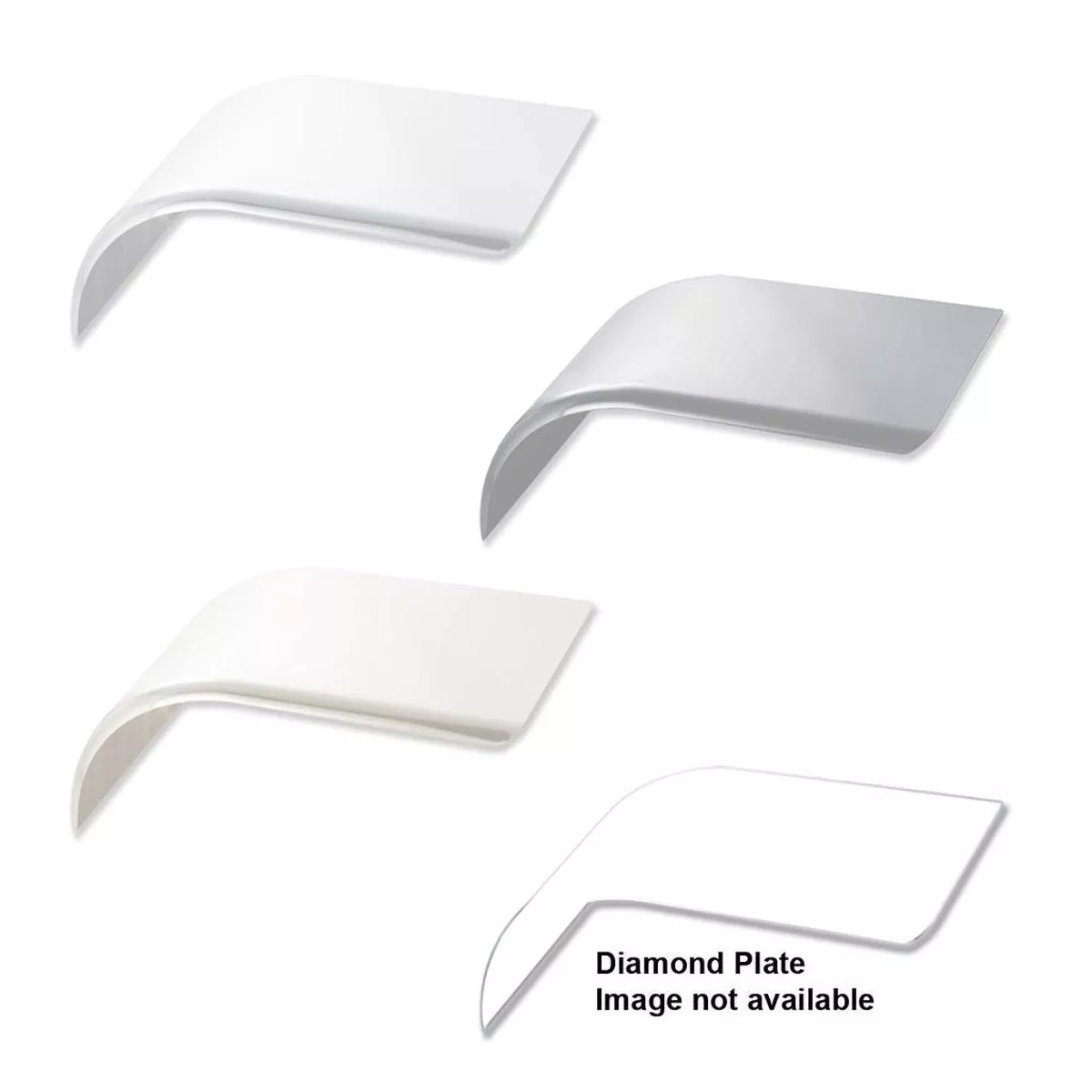 Pro-Tech Aluminum Diamond Plate 1/2 Tandem Fenders