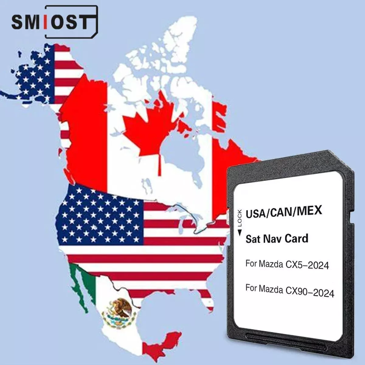 SD Card for Mazda CX-5 CX-90 Navigation Maps 2023 Update, 16GB USA Canada Mexico