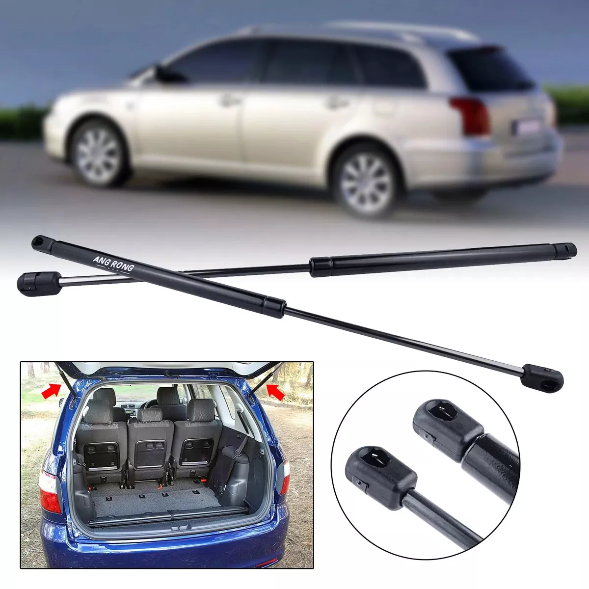Tailgate Gas Struts for Toyota Avensis MK2 2003-2008 Hatchback Rear Boot Support