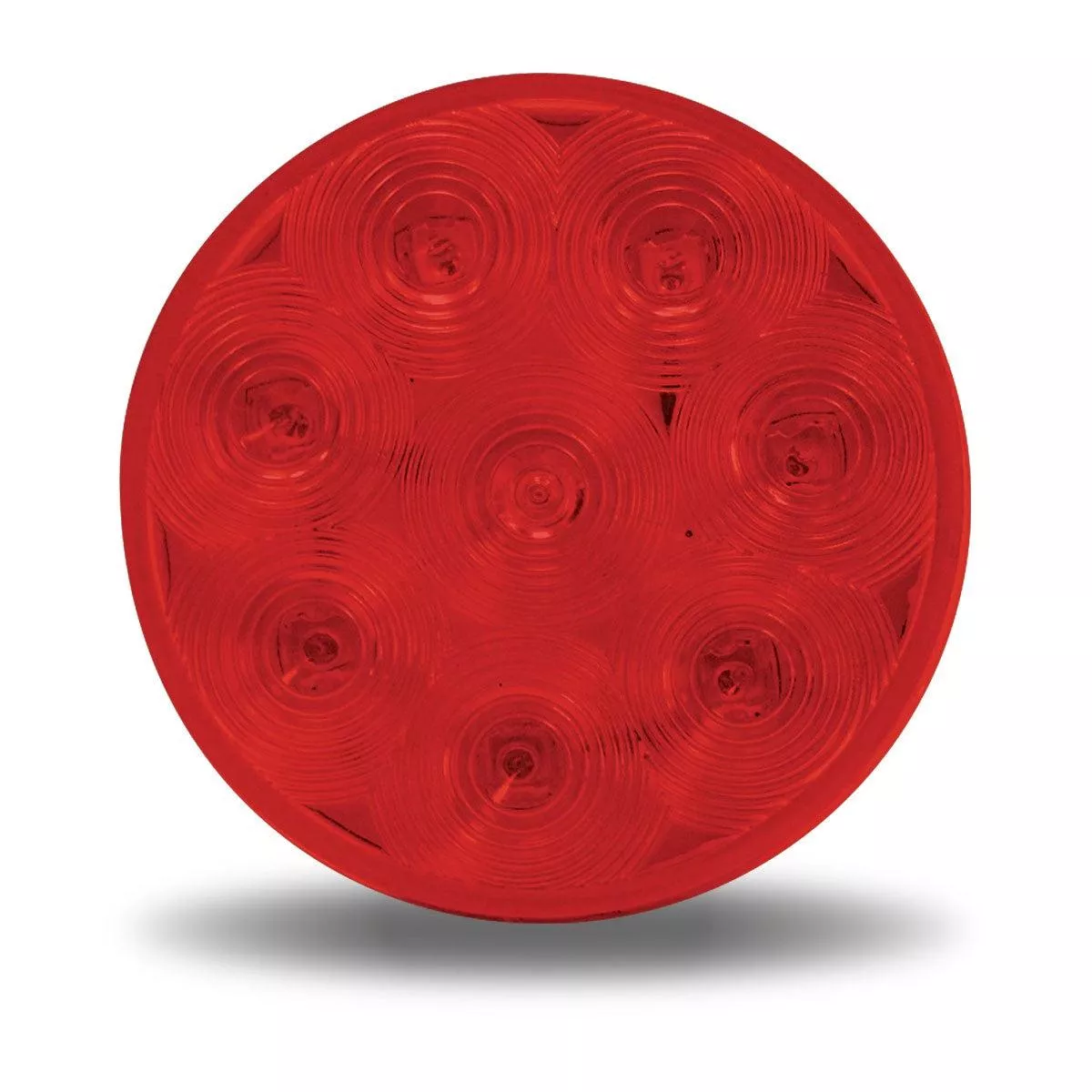 Trux 4″ Red Stop, Turn & Tail Round LED Lights – 8 Diodes