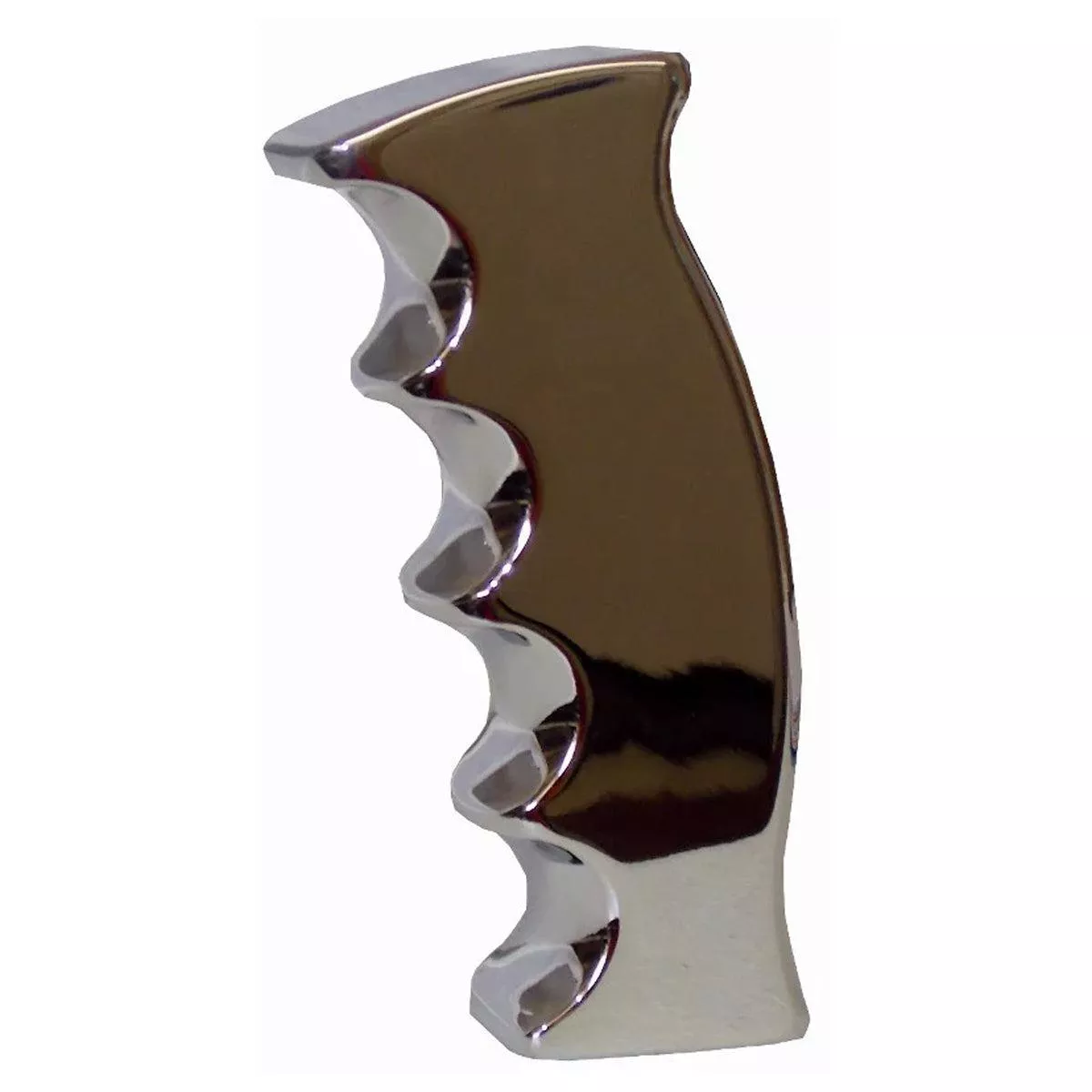 Twisted Shifterz – Billet Chrome Grip Handle 6 Groove Shifter