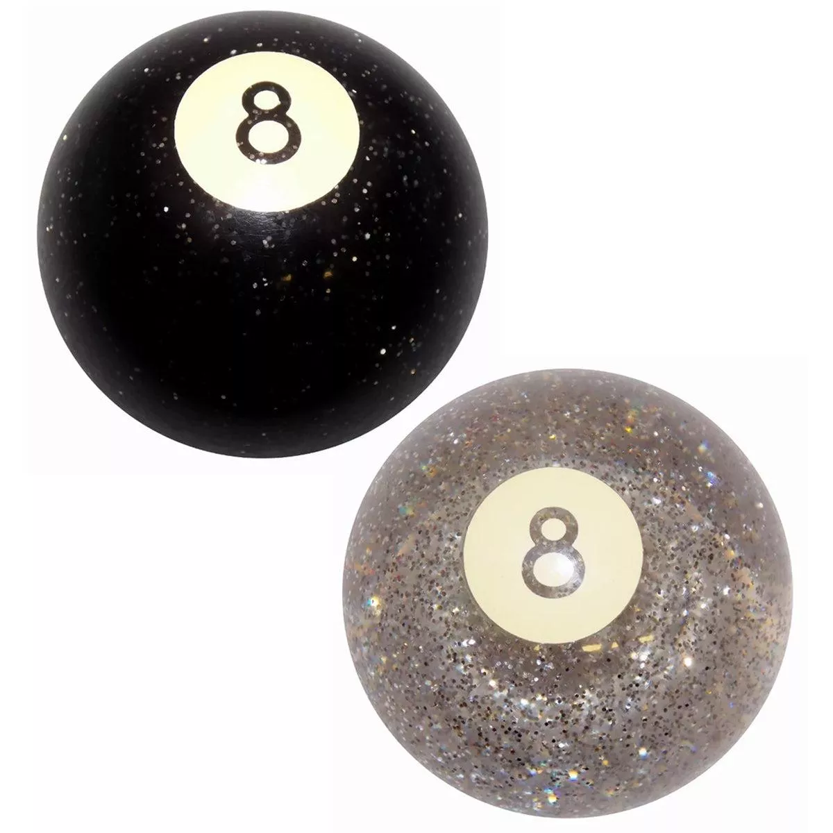 Twisted Shifterz – Glitter 8 Ball Brake Knob (Black or Clear)