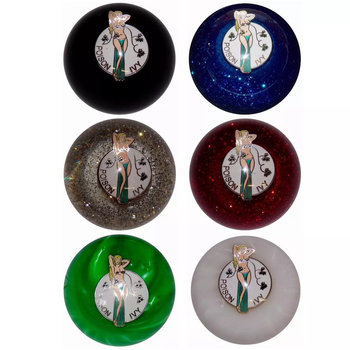 Twisted Shifterz – Poison Ivy Glitter Shift Knob (Various Colors)