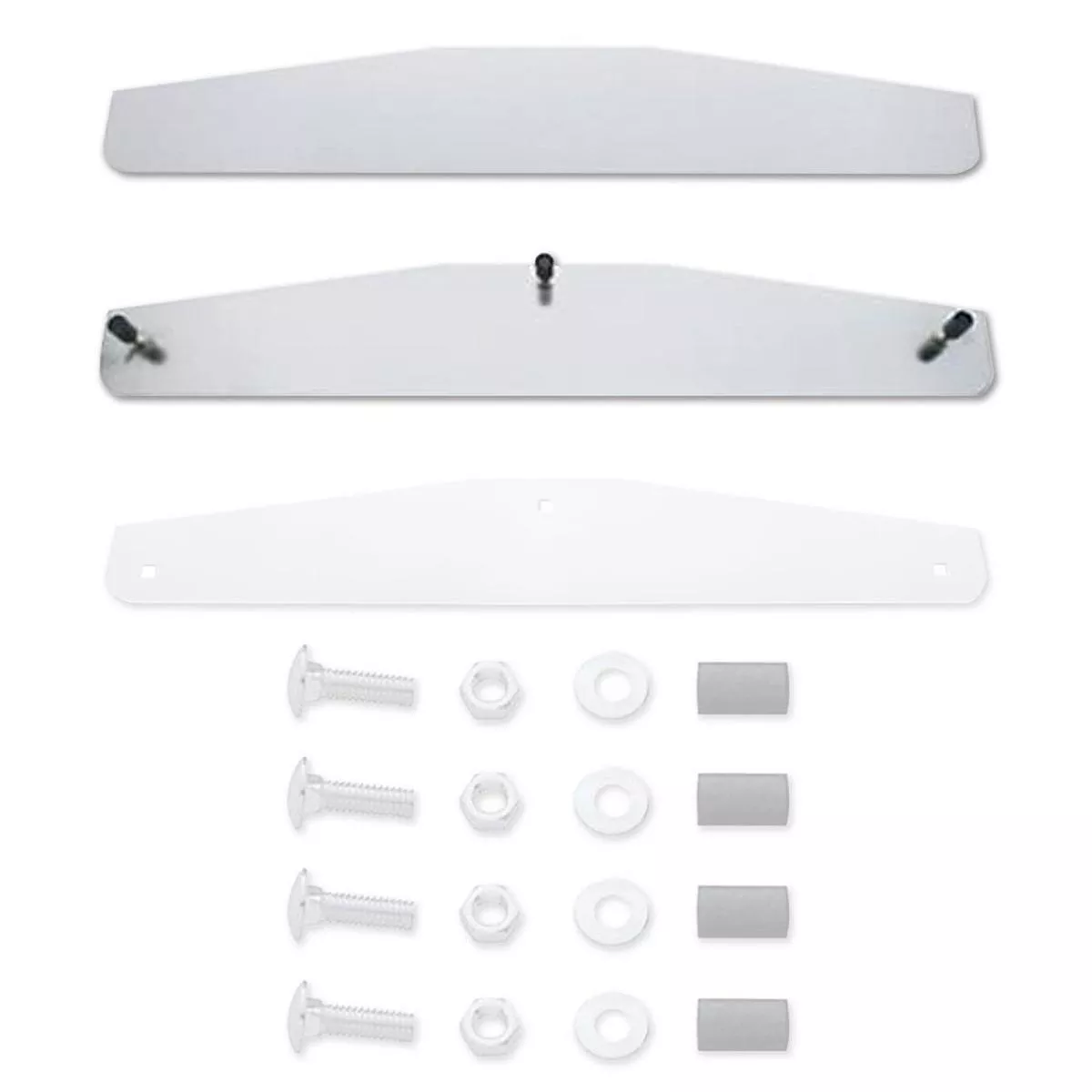 United Pacific 16″ 304 Stainless Steel Mud Flap Weights w/ Studs