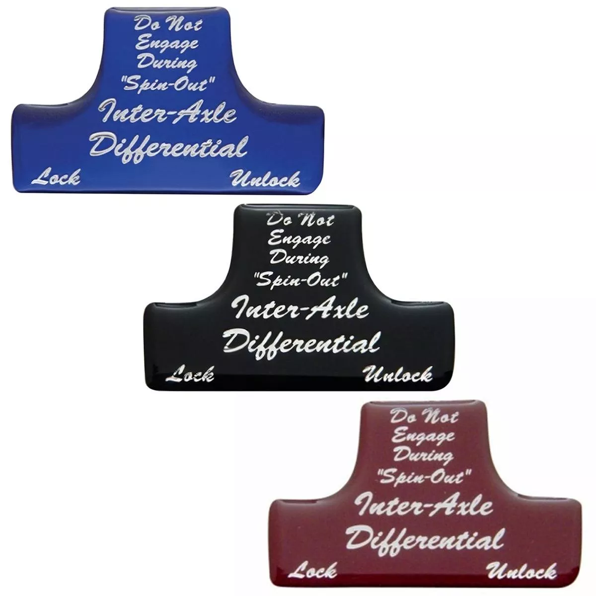 United Pacific – “Axle Differential” Switch Guard Sticker Only (Various Colors)