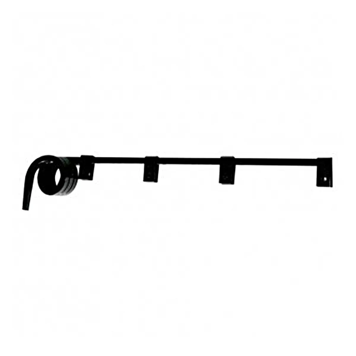 United Pacific – Black Straight Mud Flap Hangers – 3 Coils (Pair)