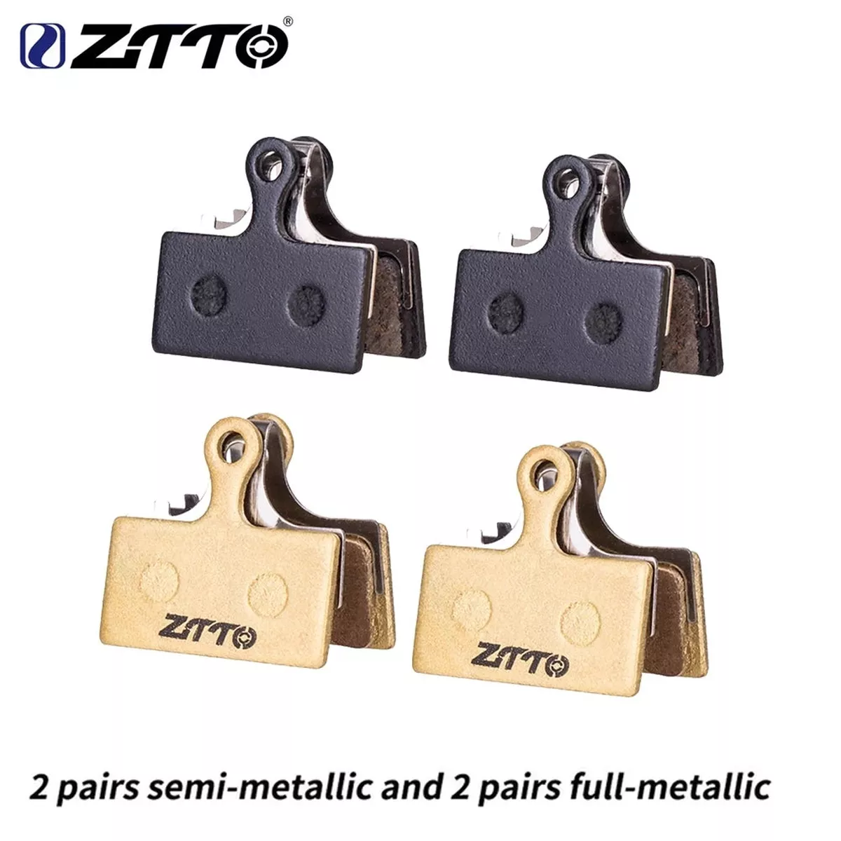ZTTO 4 Pairs MTB Brake Pads G01S Semi And Full Metallic
