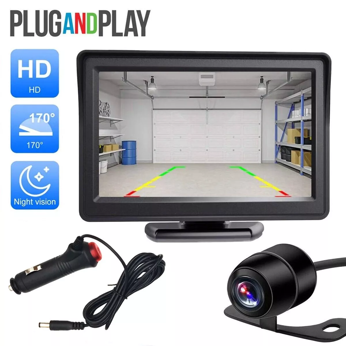 ZUIDID 4.3Inch HD Car Rear View Camera LCD Monitor With Night Vision