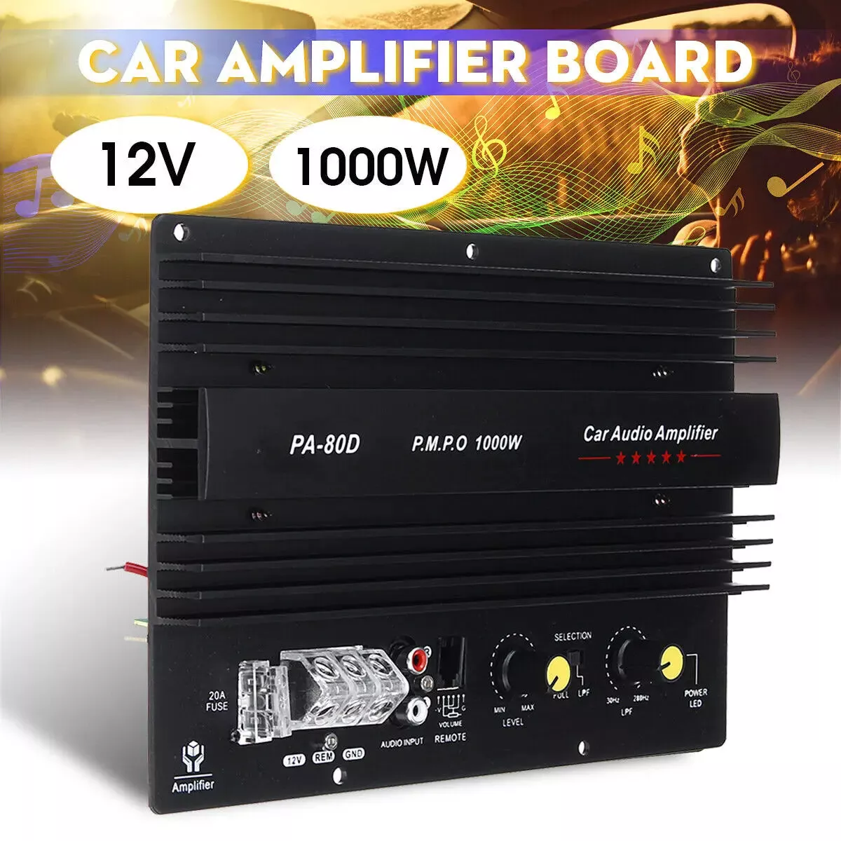 ZUIDID PA80D Car Amplifier Board 1000W Mono Power Bass
