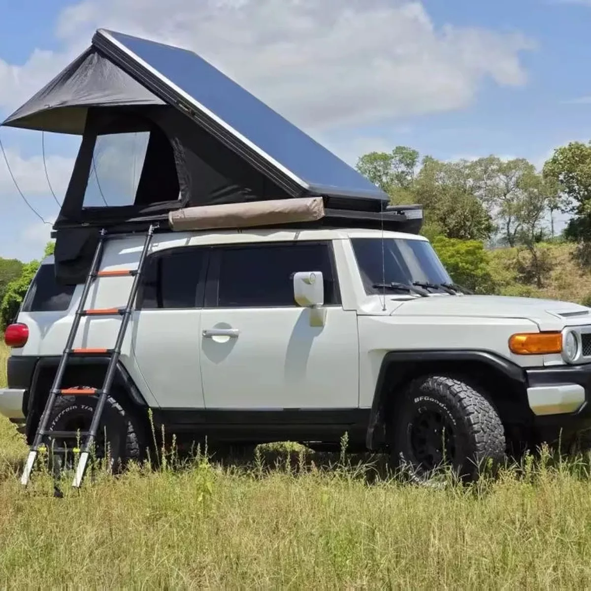 ZUIMI 4×4 Offroad Car Roof Top Tent with Aluminium Hard Shell, Clamshell RTT for 4 Person
